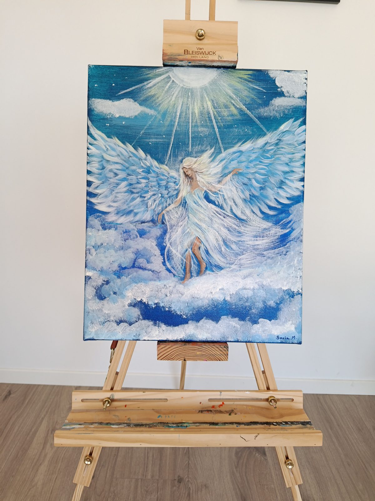 Ange de lumière, tableau original de Sonia